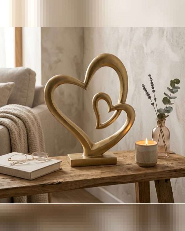 Cuori Intrecciati - Oro Satinato