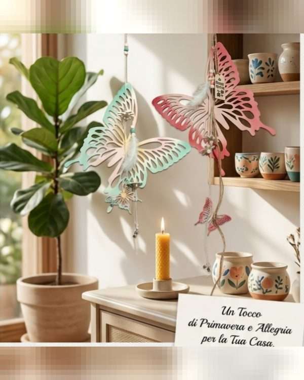 Farfalla in Legno - Decorazione da Appendere