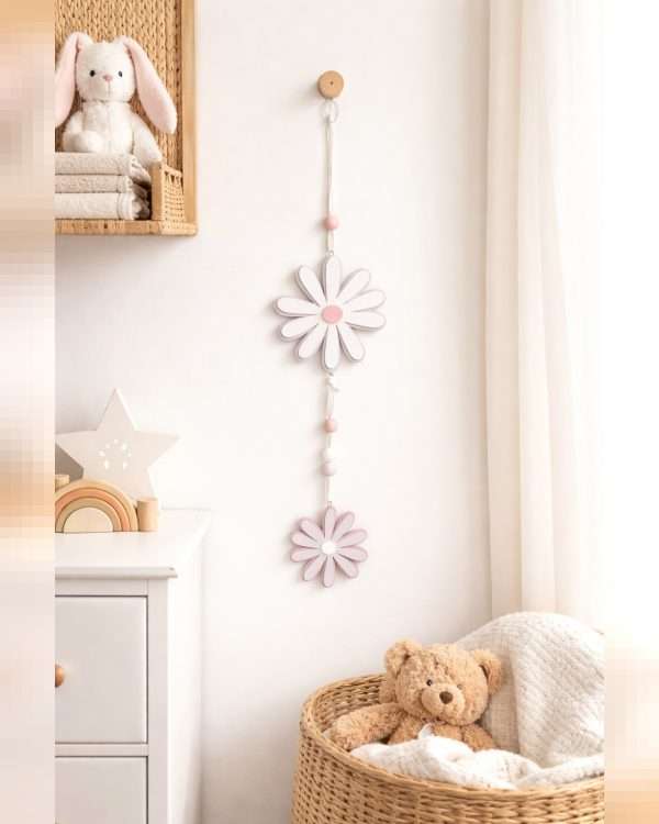 Fiore Decorativo da Parete in Legno - Margherite
