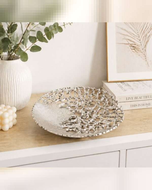 Centrotavola Moderno Argento - Design Traforato