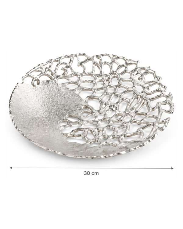Centrotavola Moderno Argento - Design Traforato