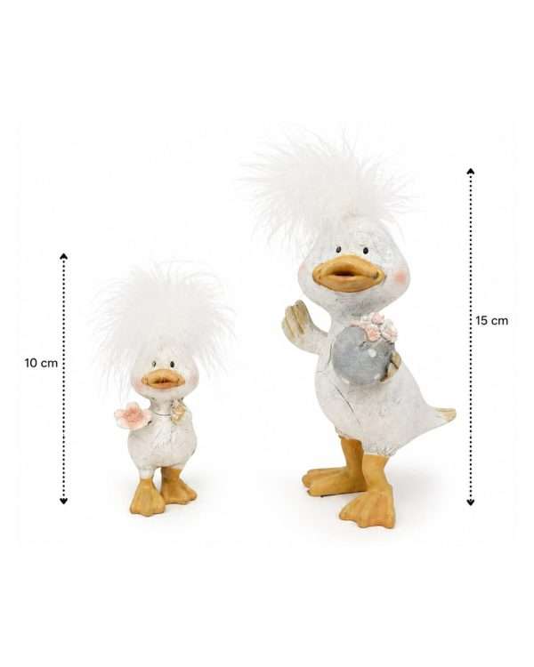 Set Coppia di Paperette Decorative con Piume