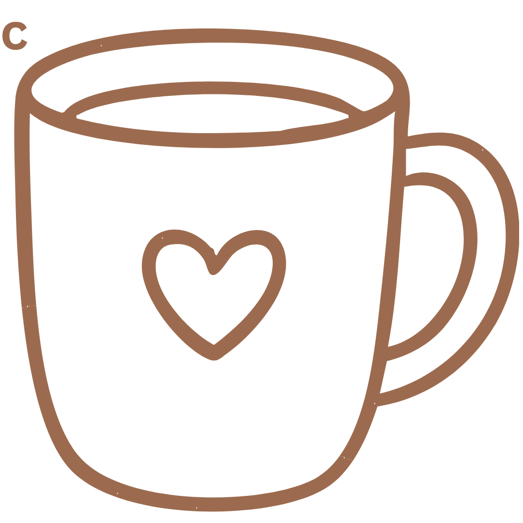 Icona tazza con cuore