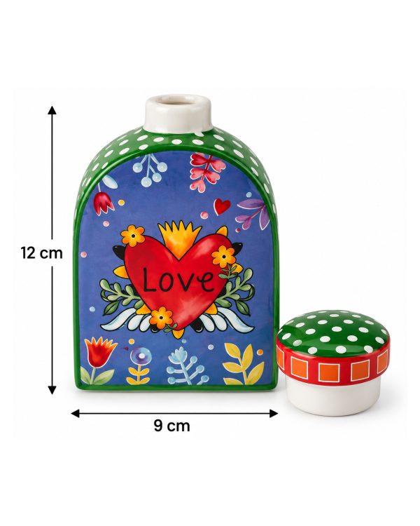 ​Diffusore di Fragranza in Ceramica "Sacro Cuore Love" – Profumatore d'Ambiente Pop Folk