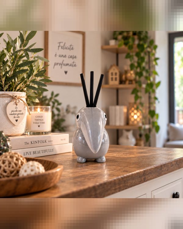 Diffusore di Fragranza in Ceramica "Tucano" – Profumatore d'Ambiente